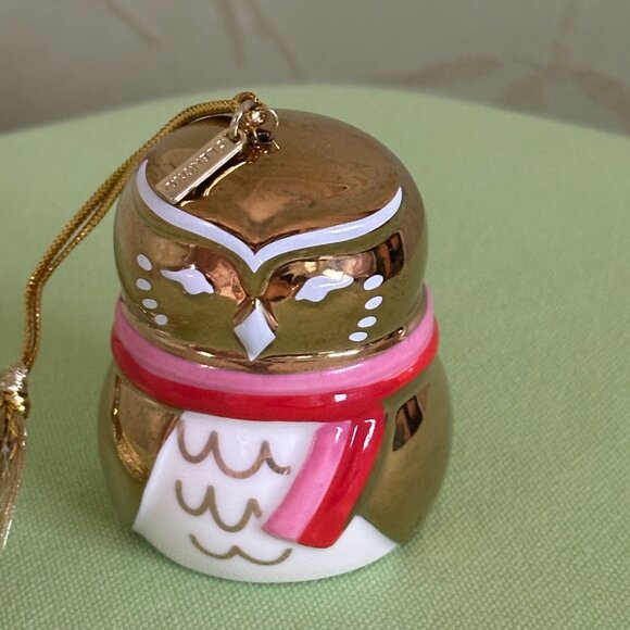 KATE SPADE BE JOLLY OWL ORNAMENT:NIB OWL - Picture 6 of 13